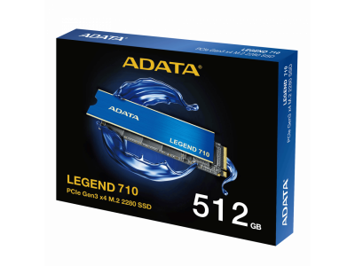 Ổ cứng SSD ADATA Legend 710 NVMe M.2 PCIe 512GB/1TB/2TB Gen 3x4, (2400MBS/1800MBS) - BH 3 Năm